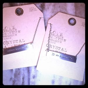 Brand New Inspirational Print Necklaces